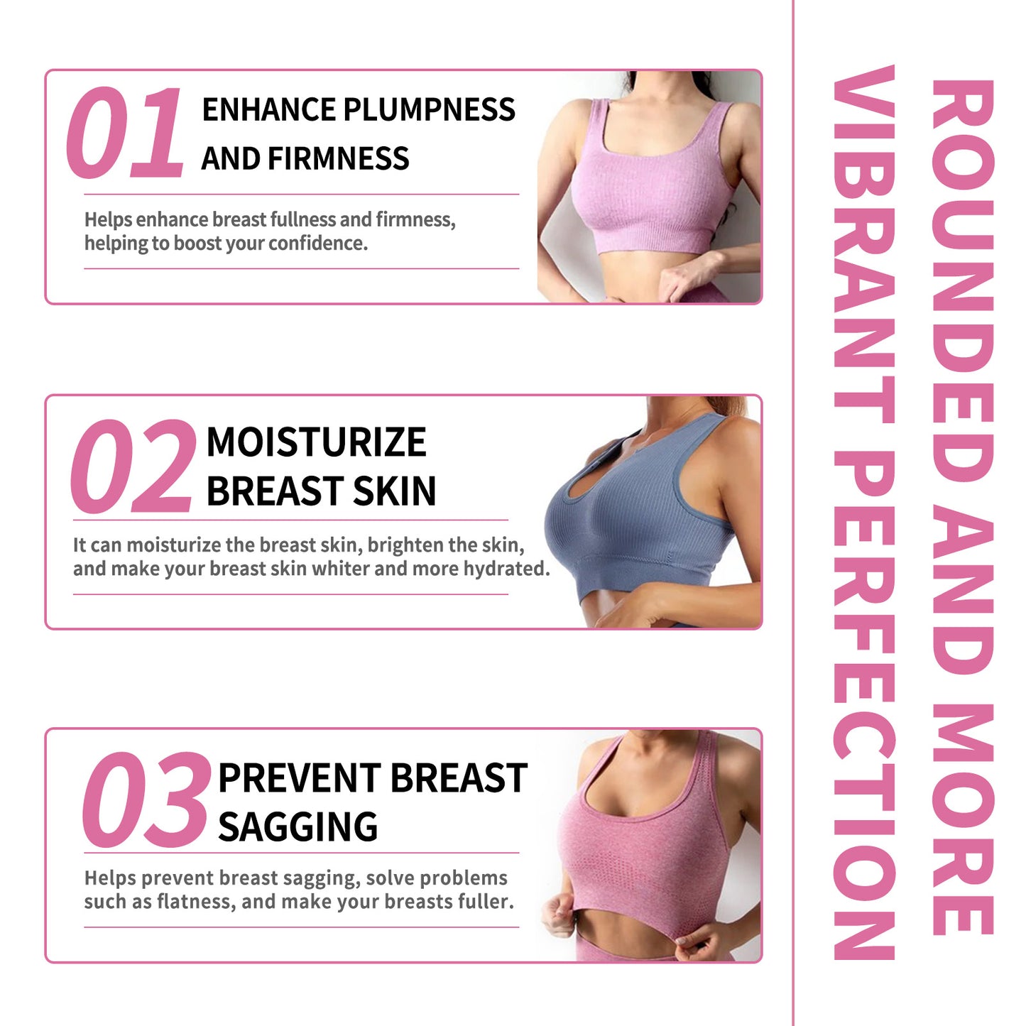 Breast Lift Firming Patches - 4 Piece Set for Sagging Skin Enhancement