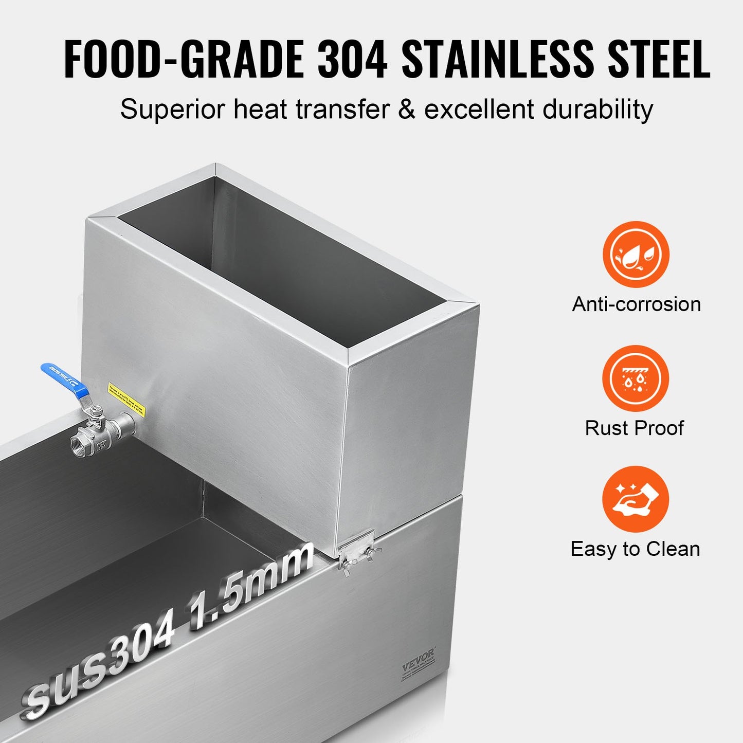 304 Stainless Steel Maple Syrup Evaporator Pan with Thermometer
