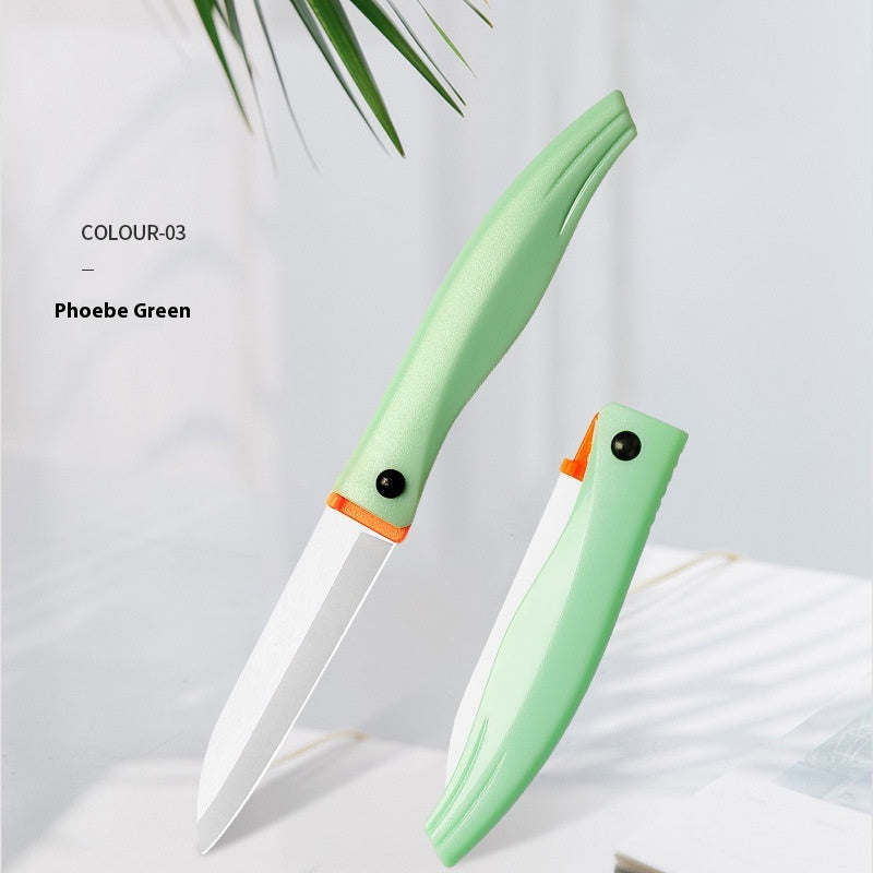 Portable Folding Fruit Knife - Ceramic Blade, Modern Design