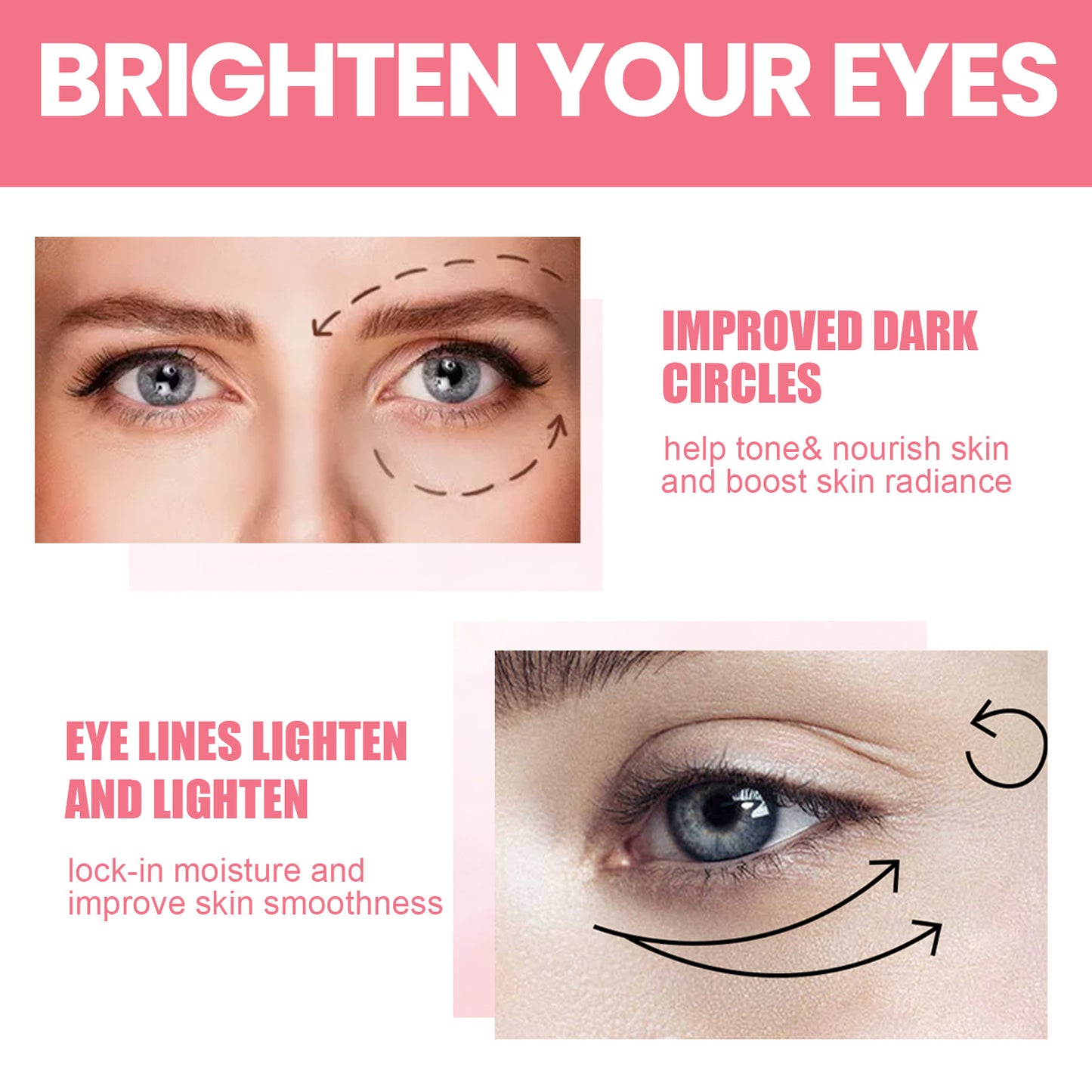 Rose Fruit Eye Cream Stick for Fine Lines & Eye Bags - 3g