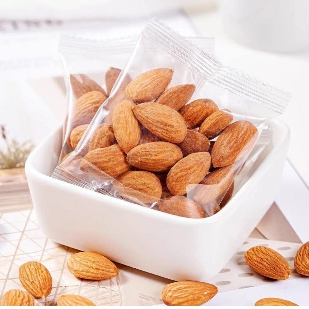 Almond Snack Pack - Assorted Flavors, Baked & Raw Nuts, Perfect for Binge-Watching & Gifting
