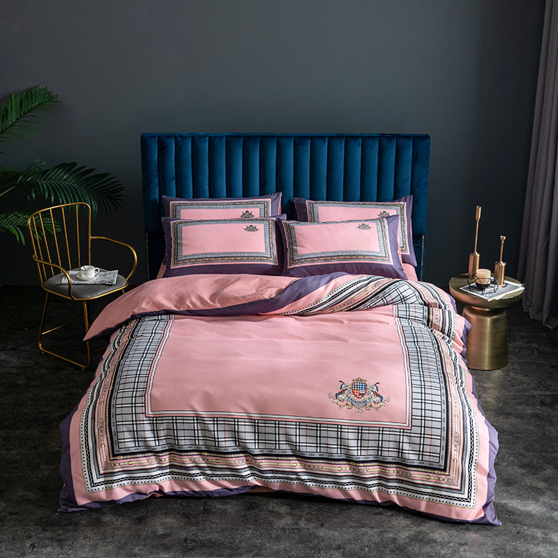Large Four-Piece Bed Sheet Set - Soft, Skin-Friendly Bedding