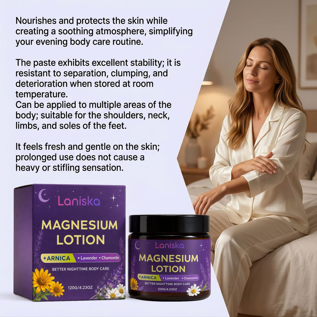 Moisturizing And Soothing Body Care Night Magnesium Cream