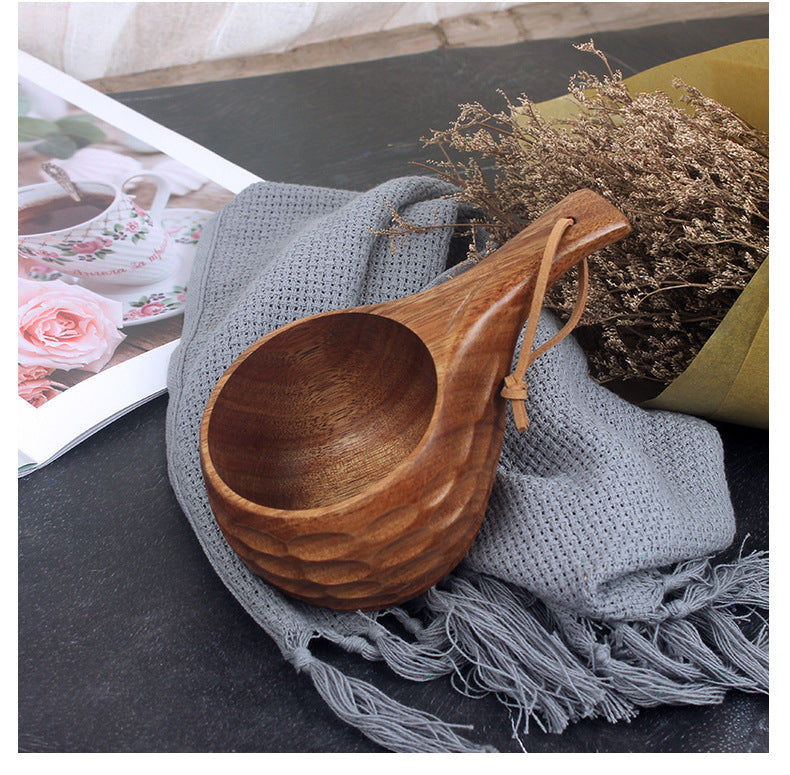 Wooden Water Cup Acacia Mangium Handcrafted Drinkware - Multiple Variants