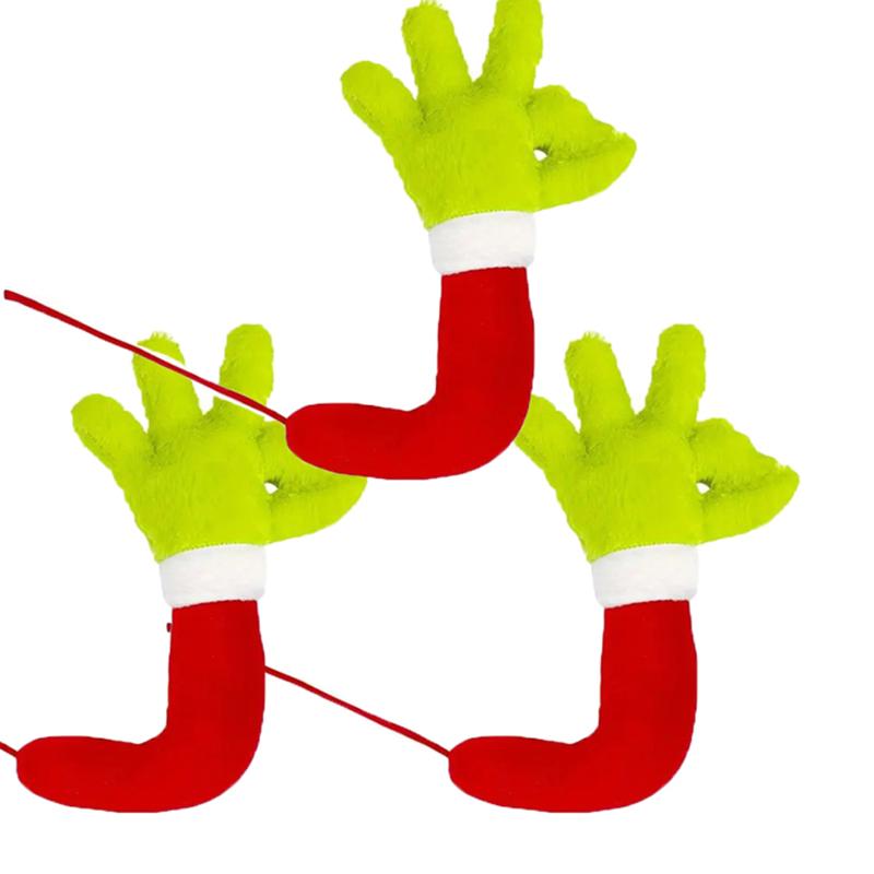 Grinch Green Monster Arm Doll Ornament - Christmas Tree Decoration