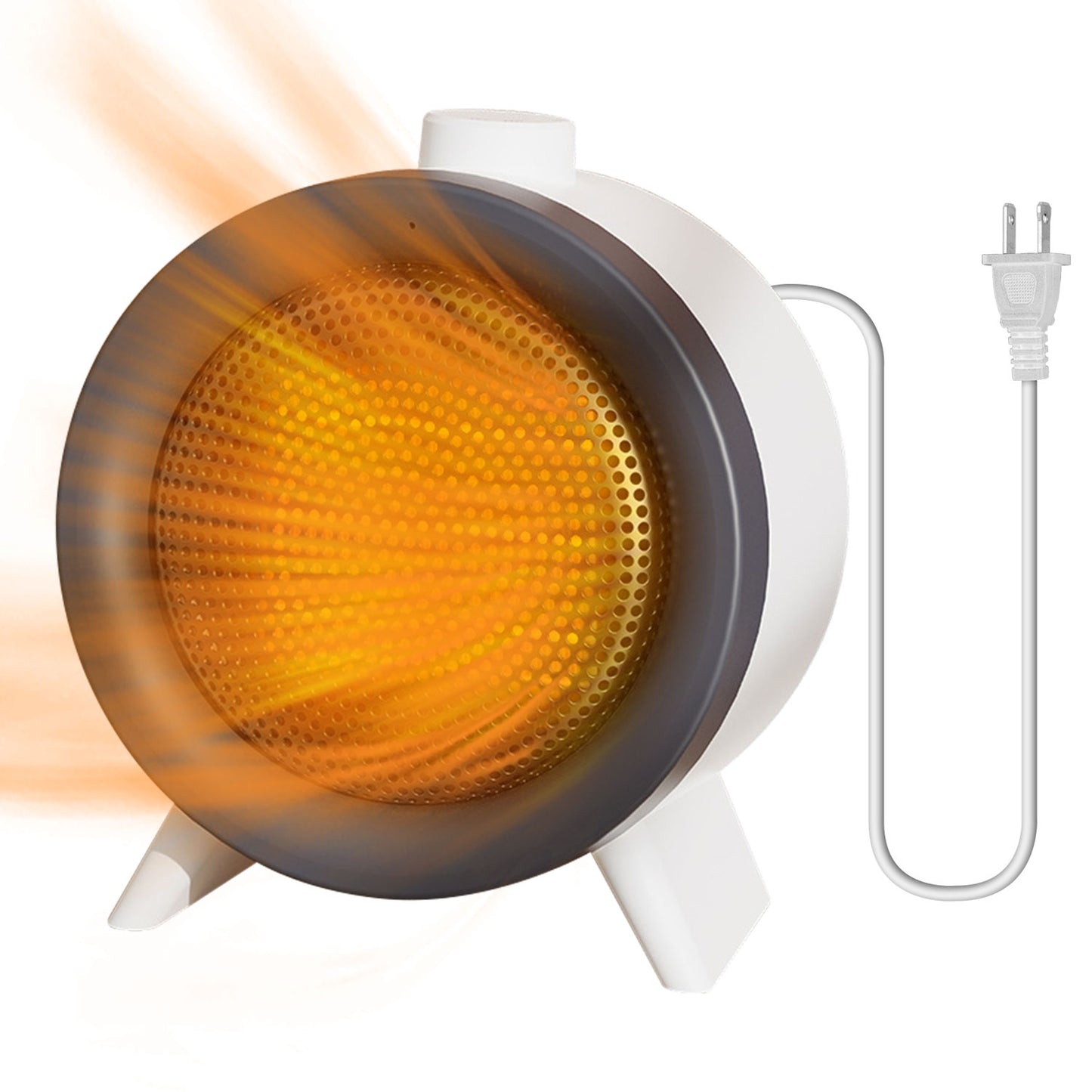 Portable Ceramic Space Heater with 3 Modes, Fast Heating, Tip-Over & Overheat Safety