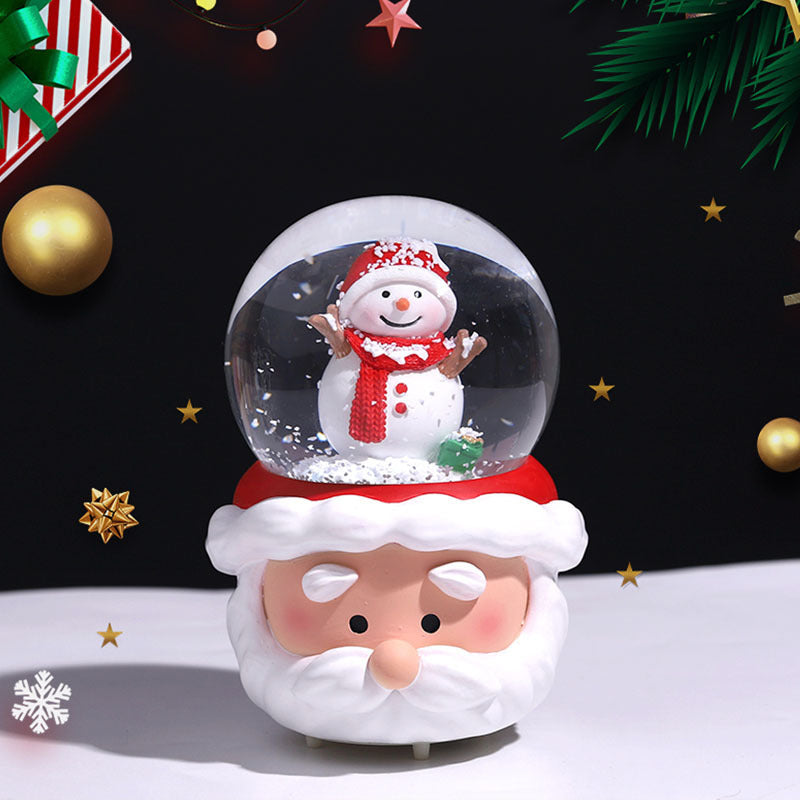 Christmas Crystal Ball Ornament Resin Craft Decor - Holiday Decoration Supplies