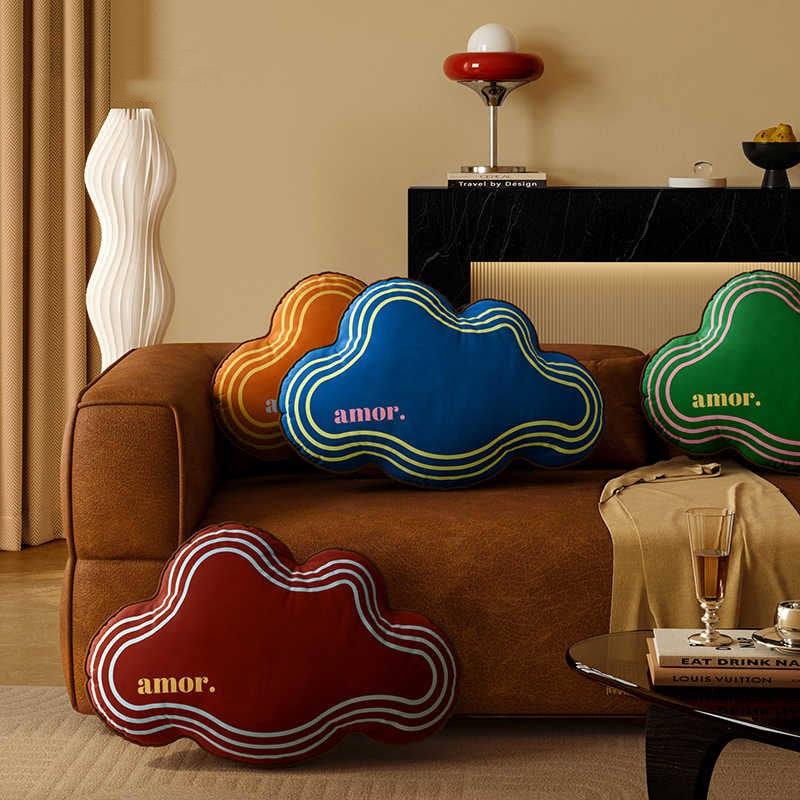 Living Room Cloud Pillow Plush Cushion 40x60cm Modern Home Decor