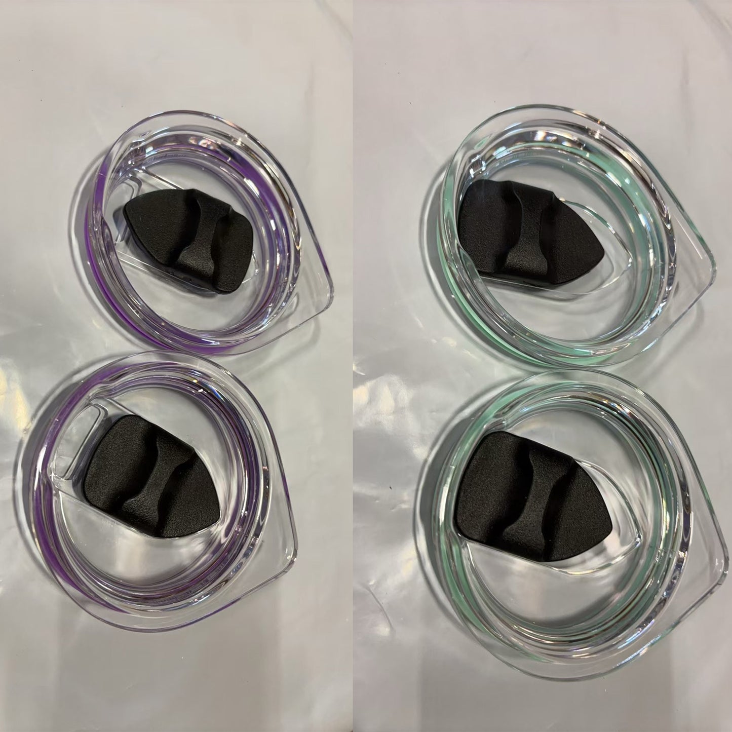 Magnetic Slider Spill Proof Tumbler Cover - 2Pcs 10/20oz