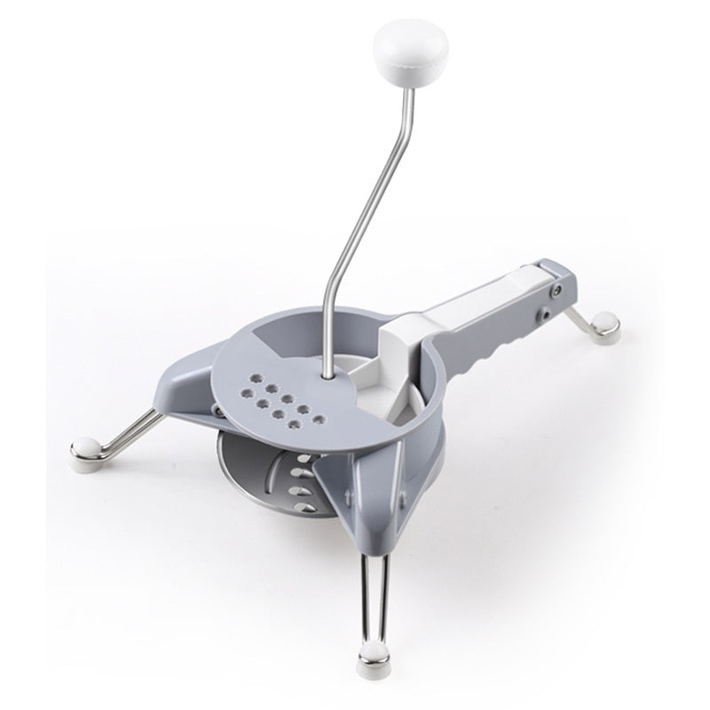 Multi-function Vegetable Chopper - Stainless Steel Kitchen Tool for Food Prep - Gray