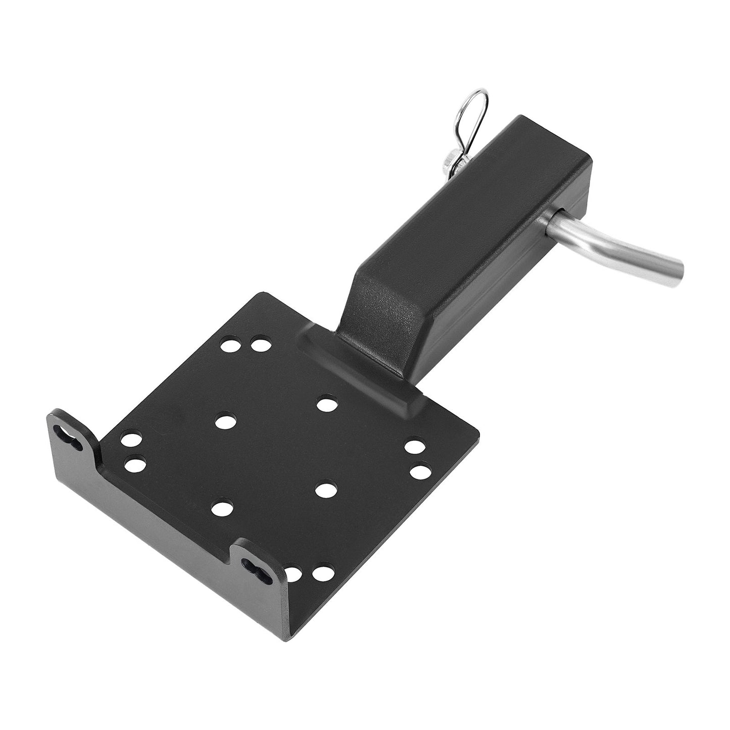 Heavy Duty Trailer Hitch Winch Mount 3600 lbs Capacity with 2-Inch Receiver - Black