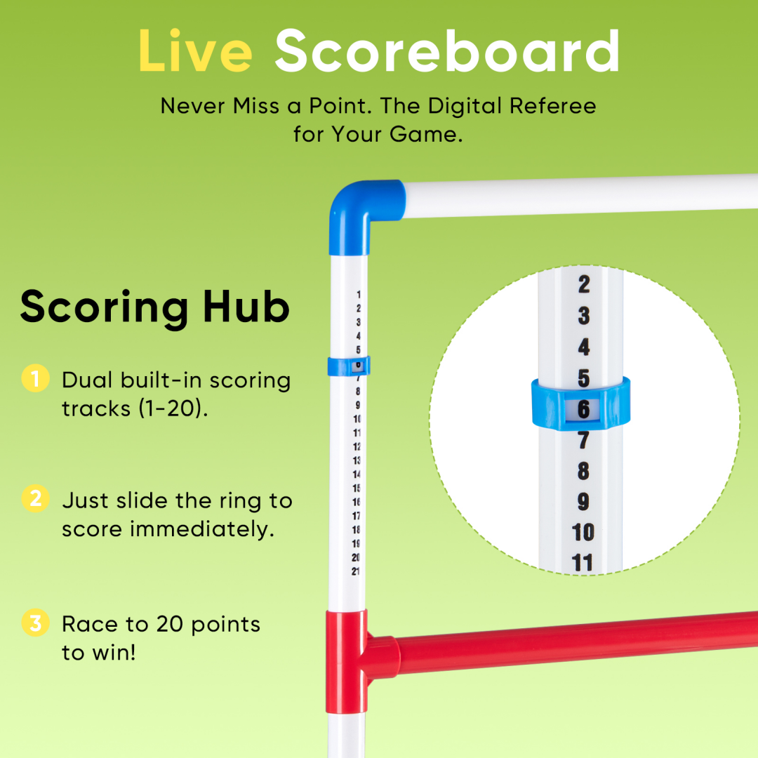 Ladder Ball and Golf Throwing Ball Set with Scoring Board