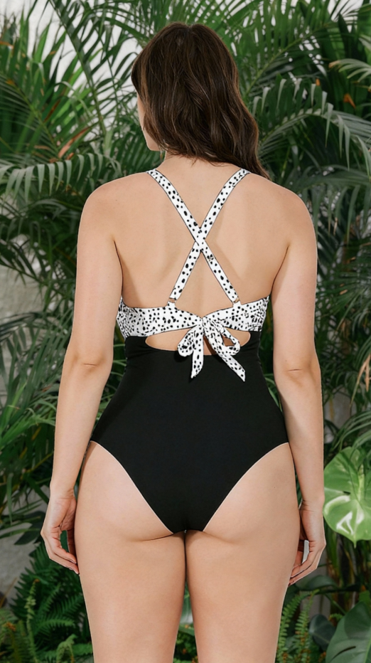 Women's Casual Two-Piece Swimsuit Set - Multiple Sizes