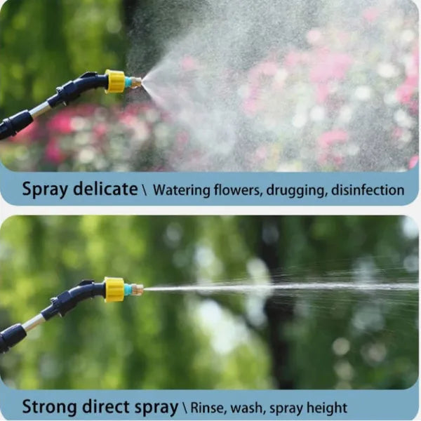 5L Electric Garden Sprayer with Rechargeable Battery and Adjustable Nozzles