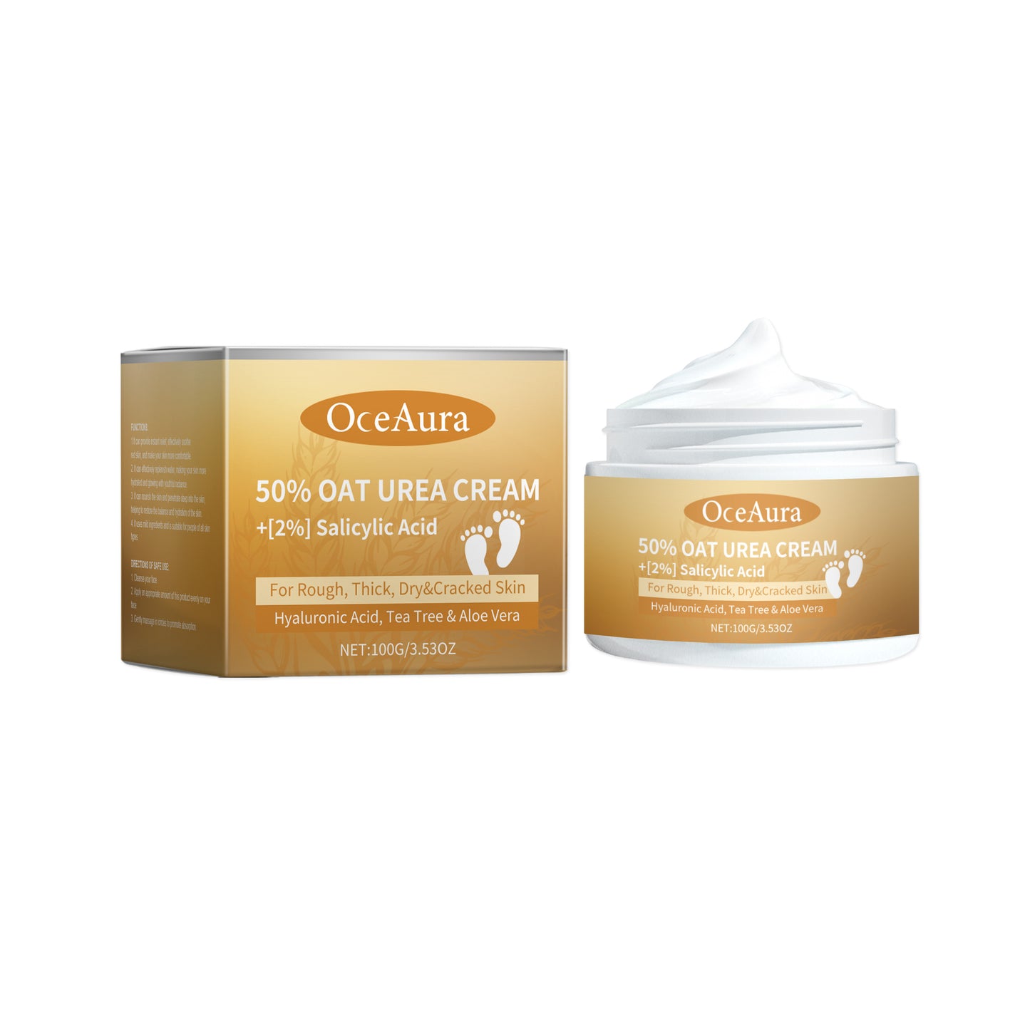 Oat Moisturizing Urea Cream for Deep Skin Hydration - 100g