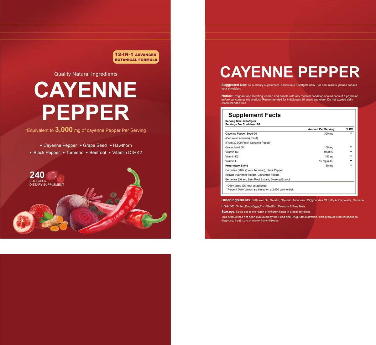 Pepper Soft Capsules - 240 Capsule Pack