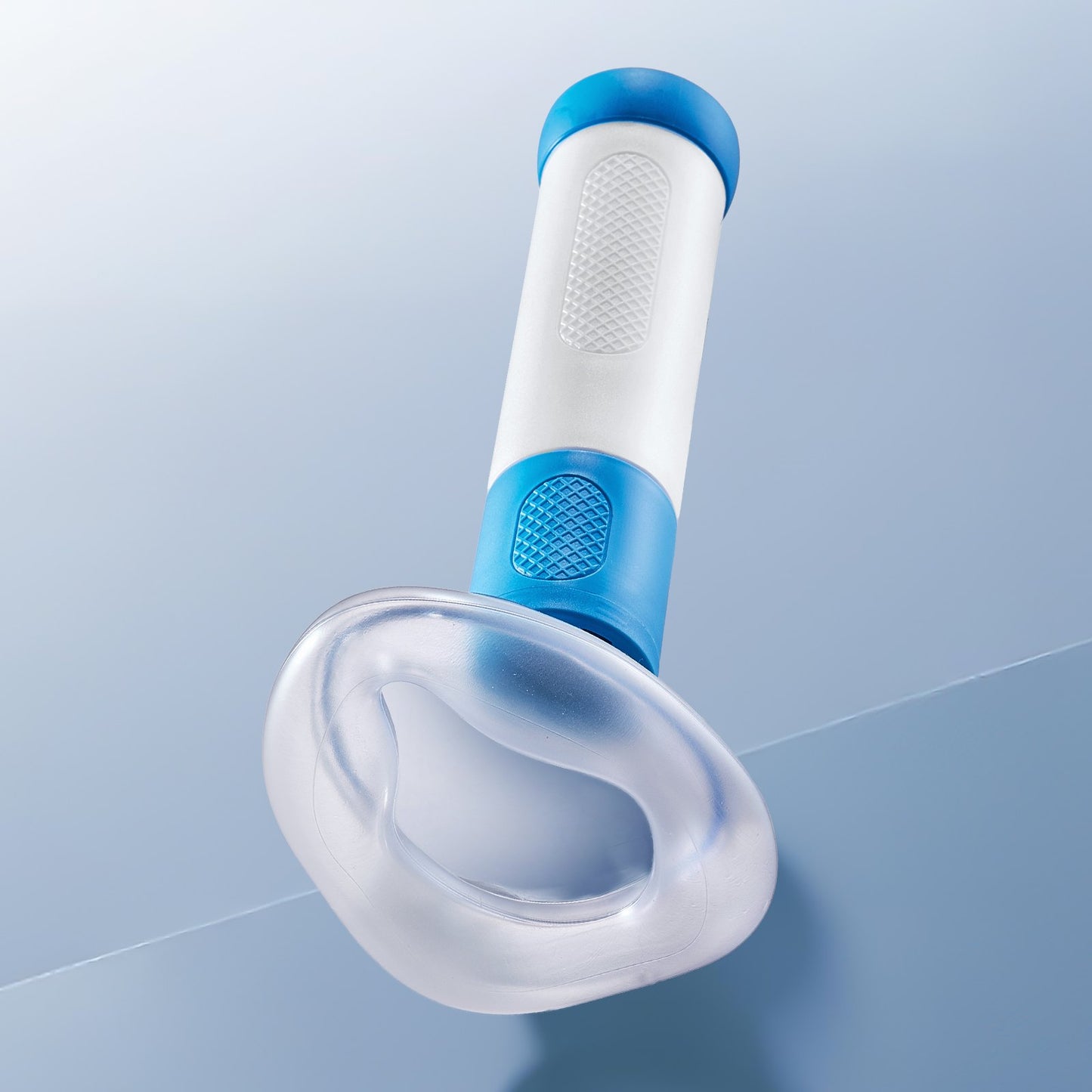 Portable Choking Rescue Device with Suction Pump - Blue