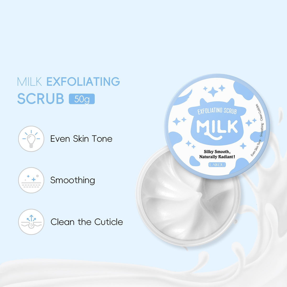 90g Softening Skin Cleaning Milk Facial Scrub
