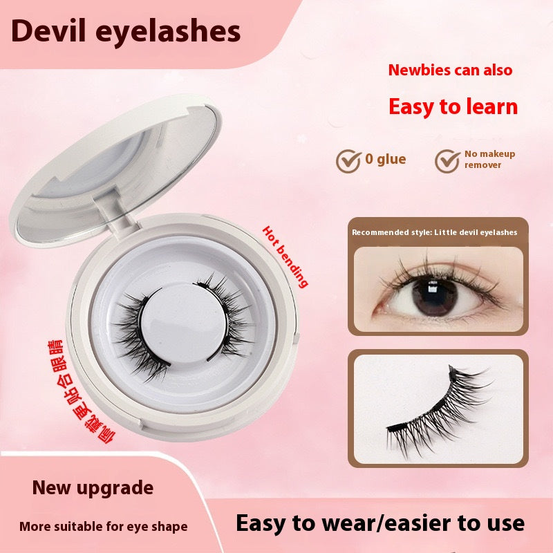 Magnetic False Eyelashes - Natural Mink Lash Set with Applicator Tool