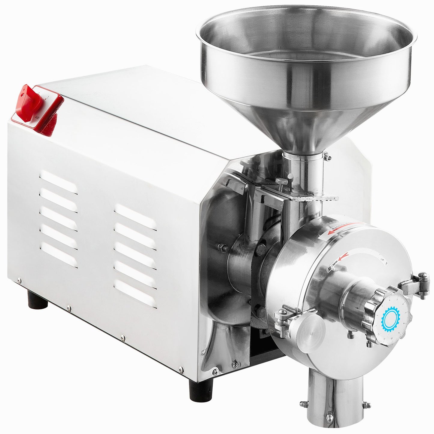 2200W Commercial Grain Mill Grinder - Stainless Steel Food Processing Machine