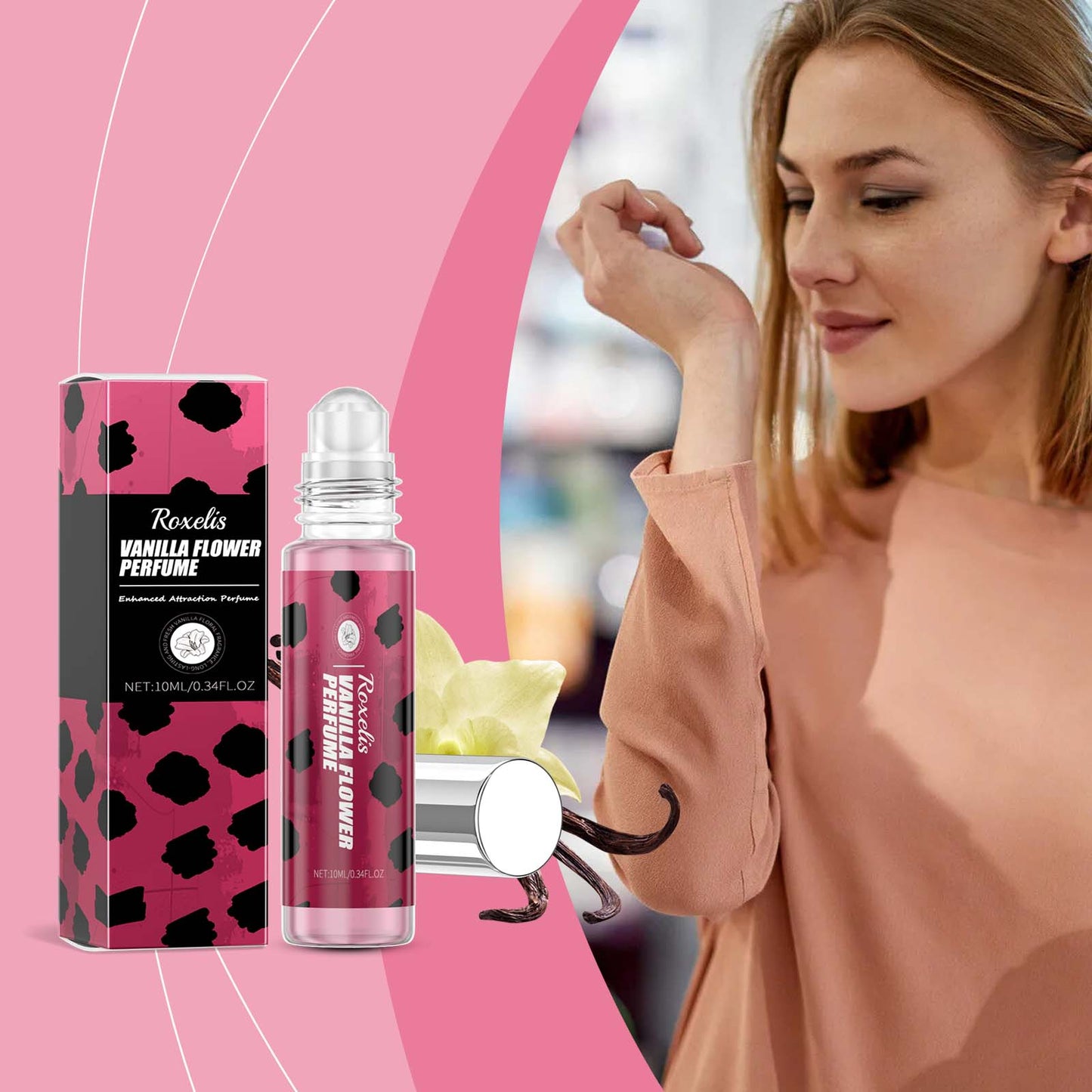Vanilla Flower Roll-On Perfume for Women - 10ml Long-Lasting Fragrance