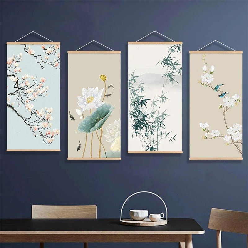 Modern Landscape Wall Art Mural Canvas for Home Decor – Frameless Fabric Painting