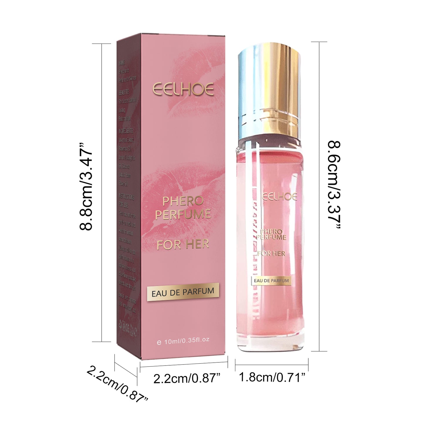 Natural Floral Eau De Toilette - Long-Lasting Roll-On Perfume for Women