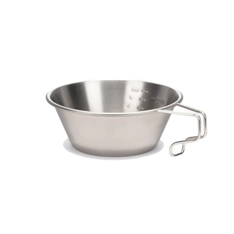 Titanium Camping Salad Bowl - Ultra-Light, Portable, Eco-Friendly Travel Tableware
