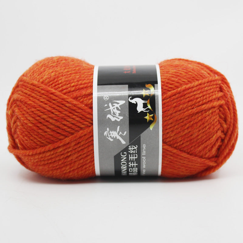 Thick Knitting Yarn Ball for Self-Woven Crafts - Cashmere Wool Material Kit