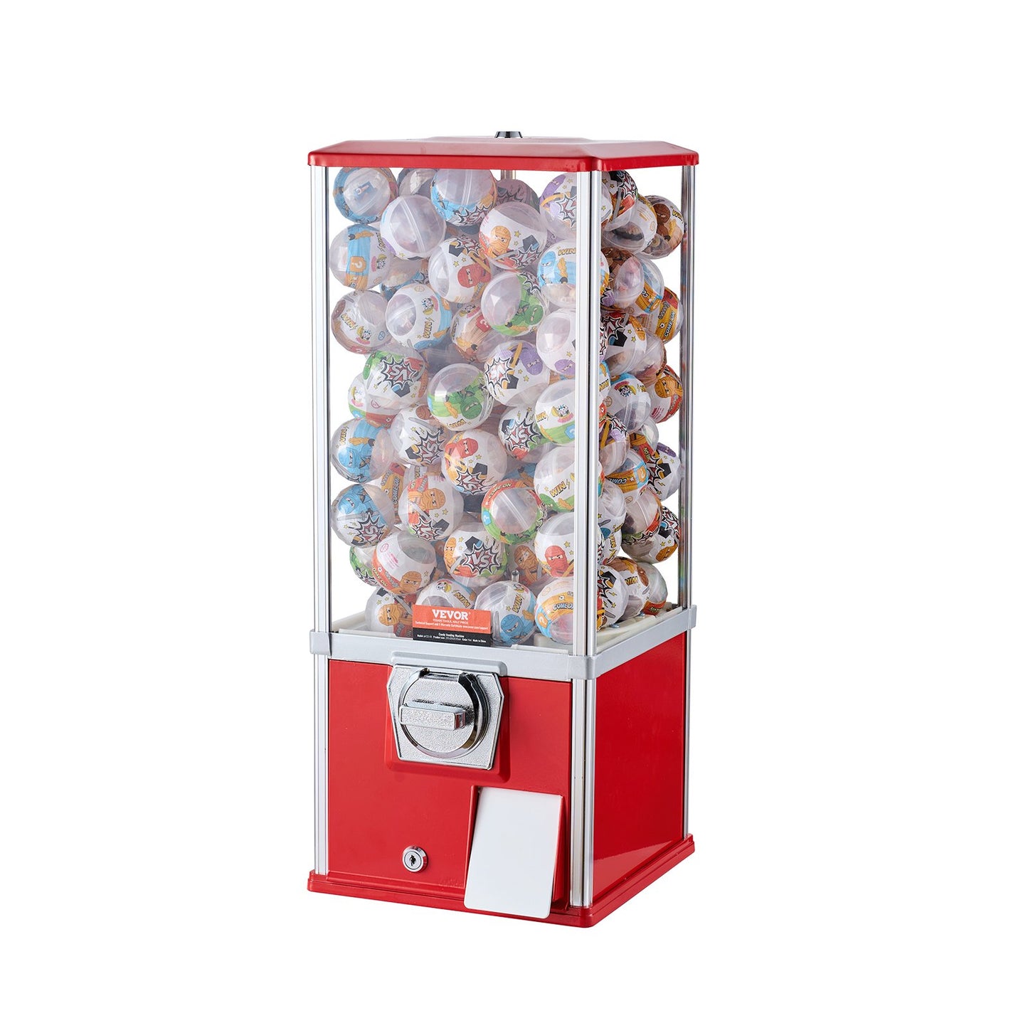 Vintage Gumball Machine Vending Coin Bank - Red 25H