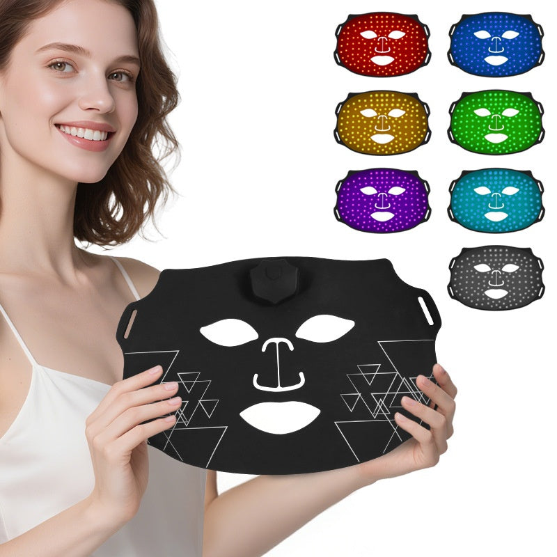 Multifunctional Rainbow Light Therapy Facial Mask for Skin Rejuvenation