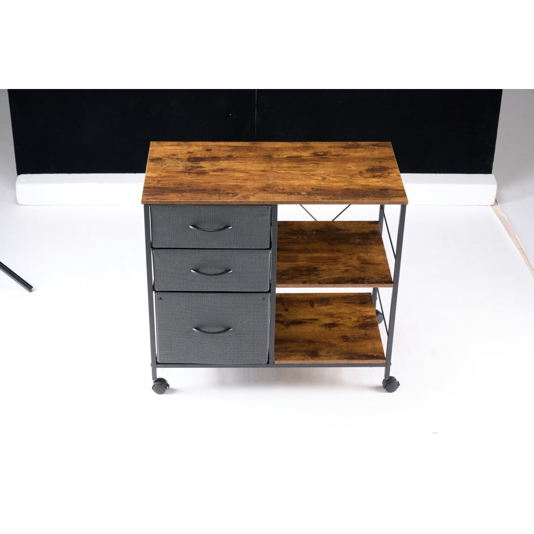 Multifunctional Mobile Filing Cabinet with Storage Drawers