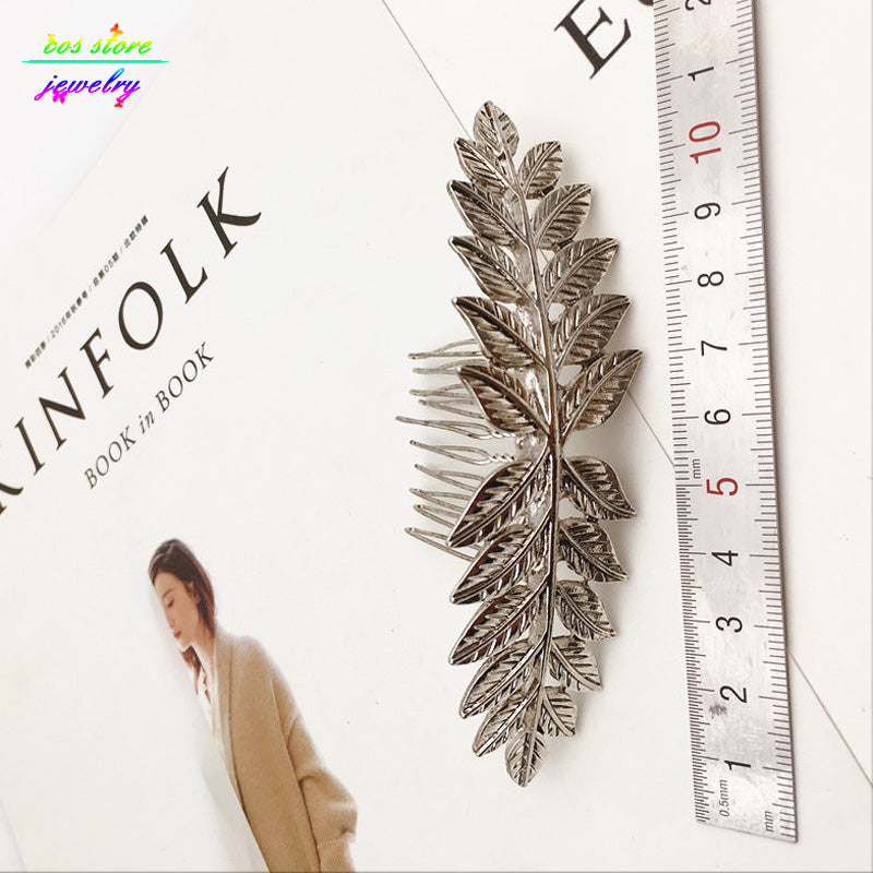 Vintage Hair Comb with Leaf Design - Wedding & Bridal Hair Accessories