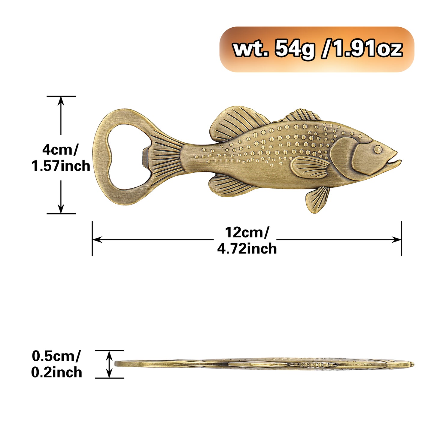 Creative Sea Bass Bottle Opener - Unique Bar Tool for Enthusiasts