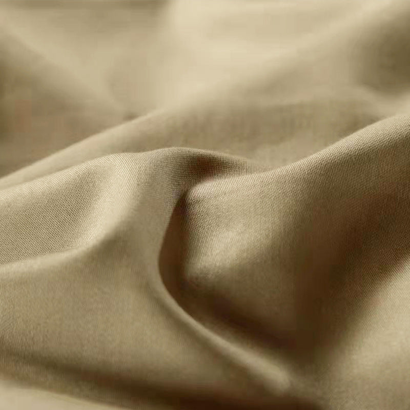 Pure Satin Cotton Bedding Fabric - Botanical Print, Extra Wide, 60s Style
