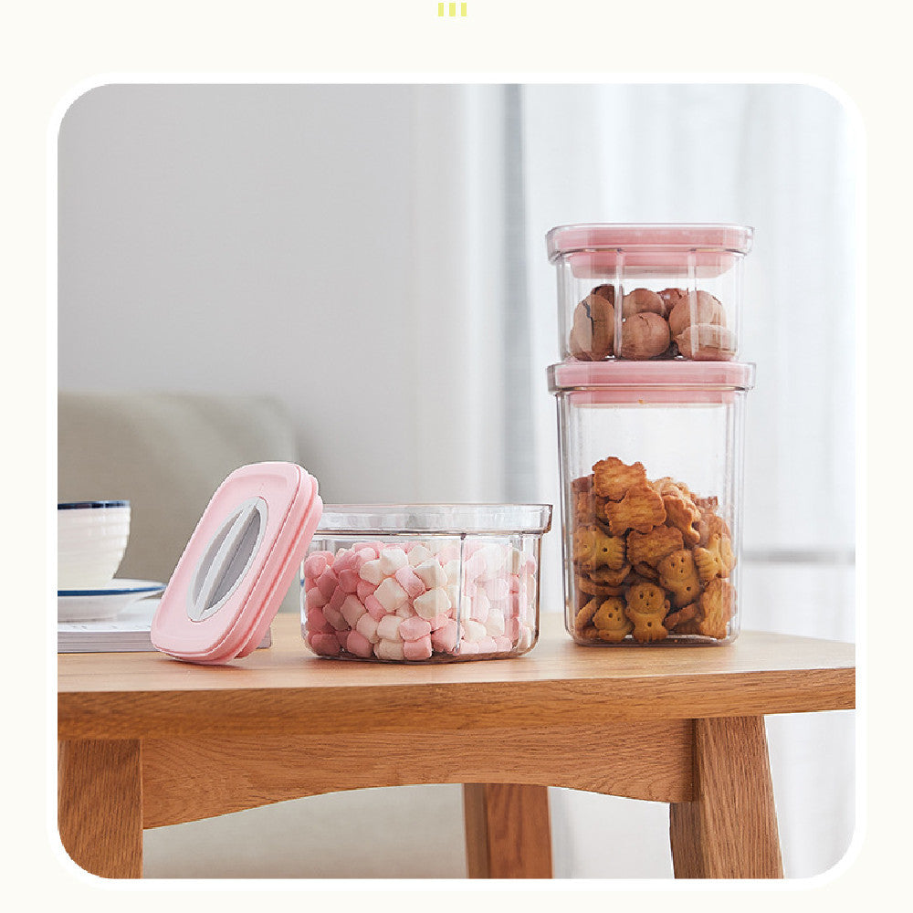 Kitchen Spiral Storage Jar Set - Vacuum Sealed Food Storage Containers