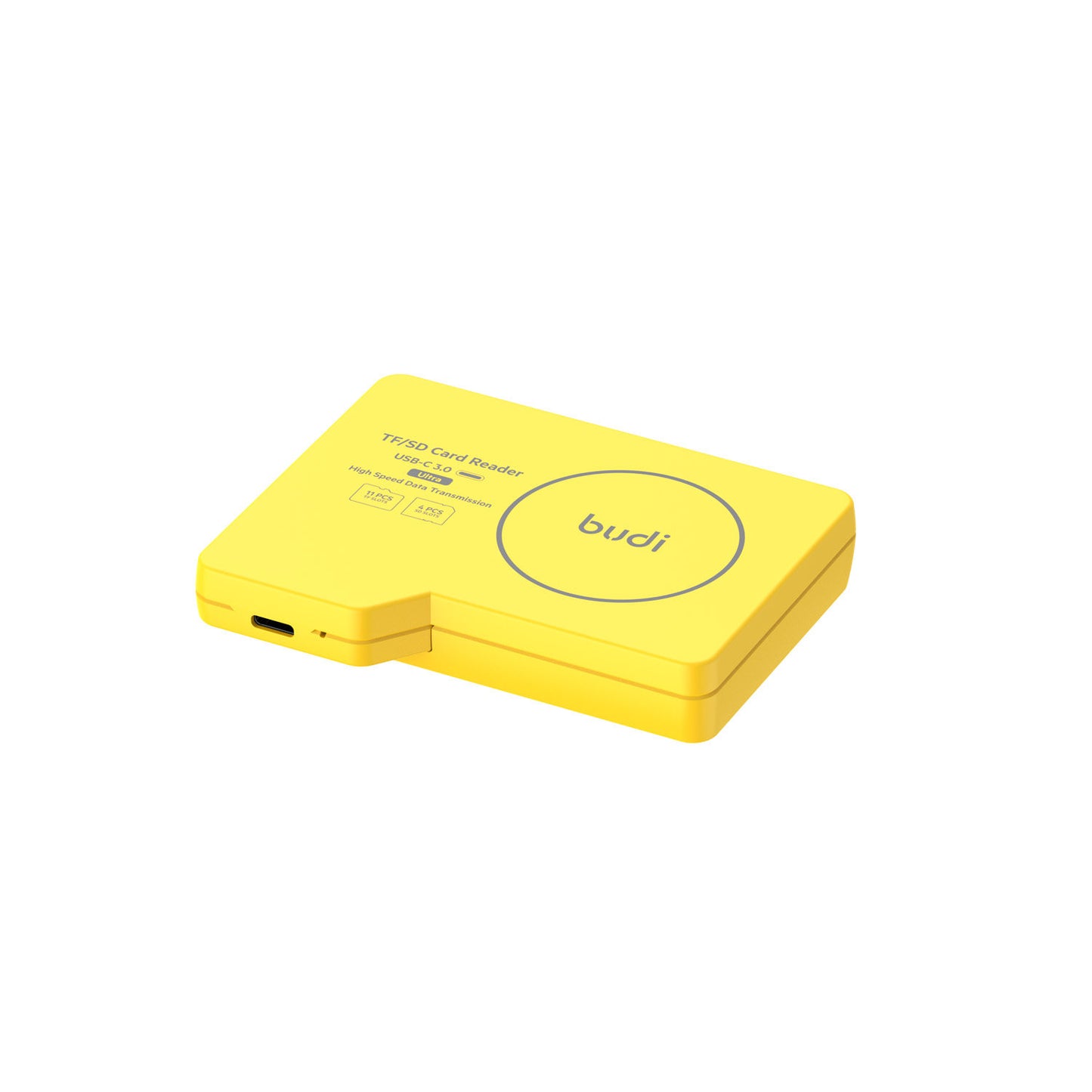 Portable Multi-System Storage Box with USB 3.0 - Yellow Home Organization