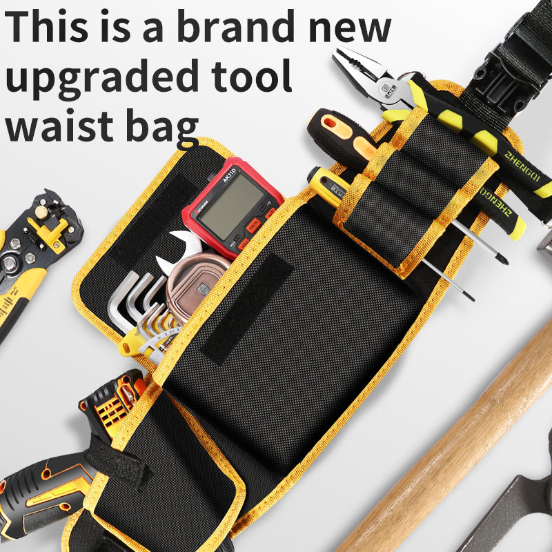 Electrician Tool Kit with Yellow Belt - Portable Durable Tool Bag for Repair & Storage