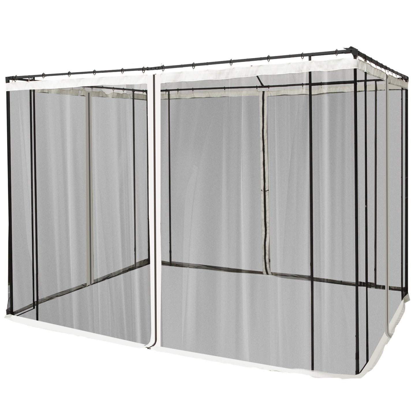 Replacement Mesh Screen for 10x10 Gazebo - Black