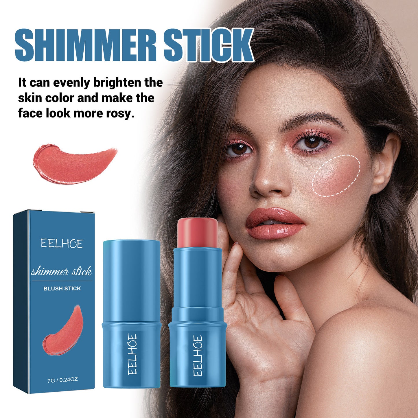 Multifunctional Makeup Stick Set - Highlight, Blush, Brightening, Waterproof