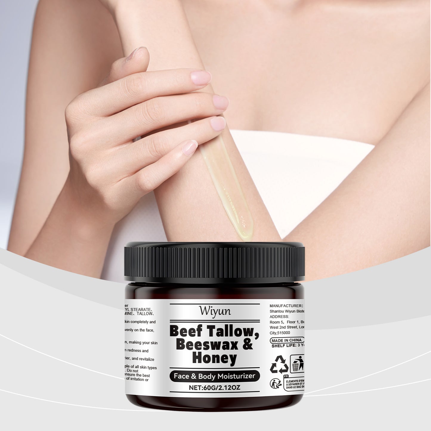 Tallow Honey Moisturizer for Face and Body - Deep Hydration & Repair