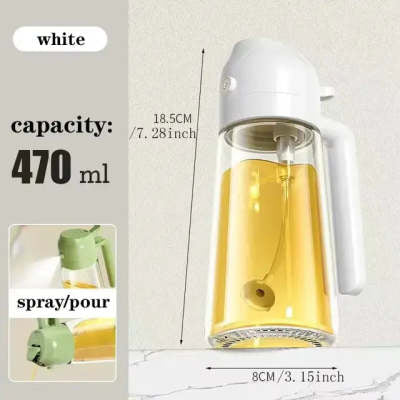 Two-in-One Oil Spray Dispenser for Kitchen & Barbecue - Capacity Options