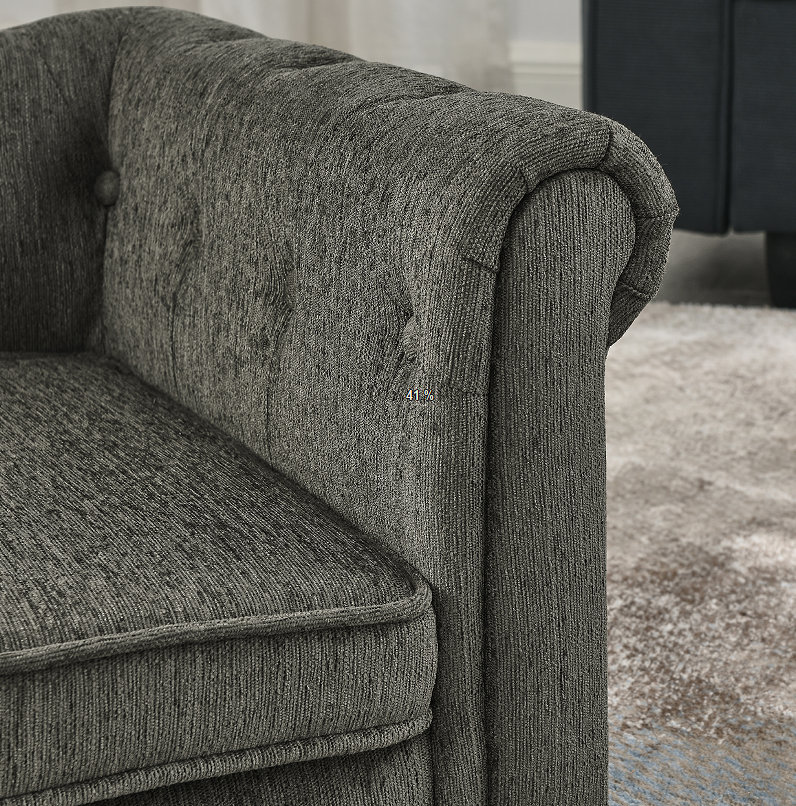 Elevated Large Dog Bed - Modern Rectangular Pet Sofa in Dark Grey