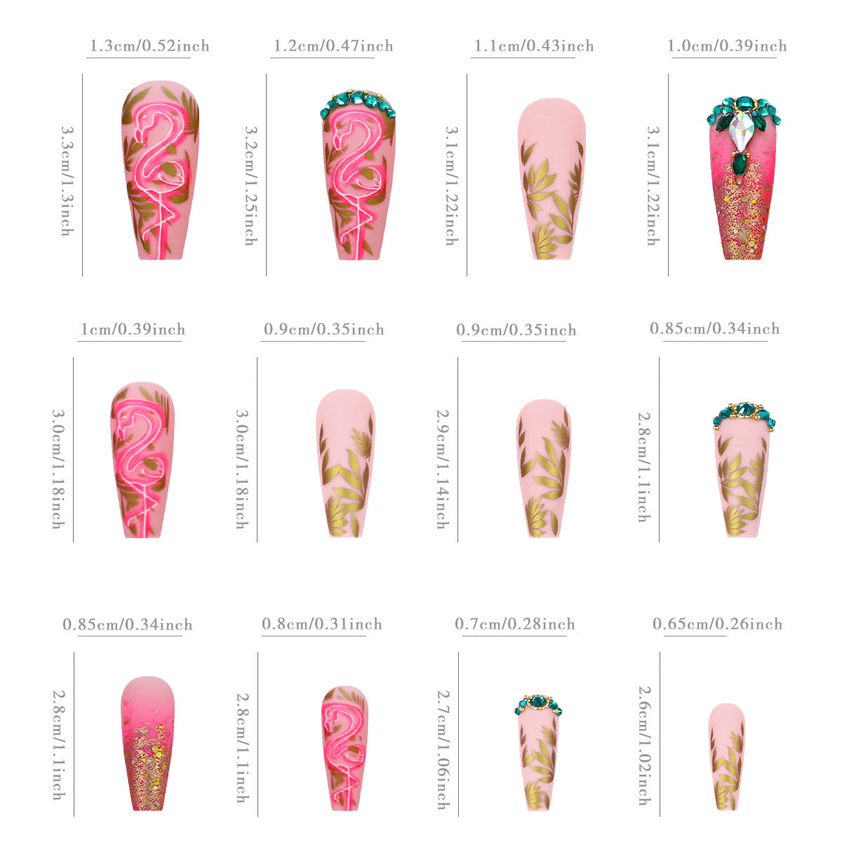 Nail Art Kit with Marble & Love Patterns - Retro French Style, BKS3017
