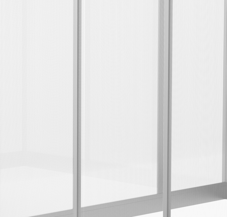 10ft x 6ft Walk-In Polycarbonate Greenhouse for Winter Gardening