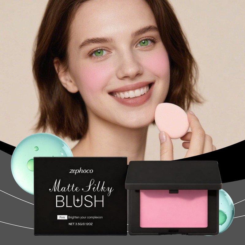 Matte Silky Blush - Pink, 3.5 g