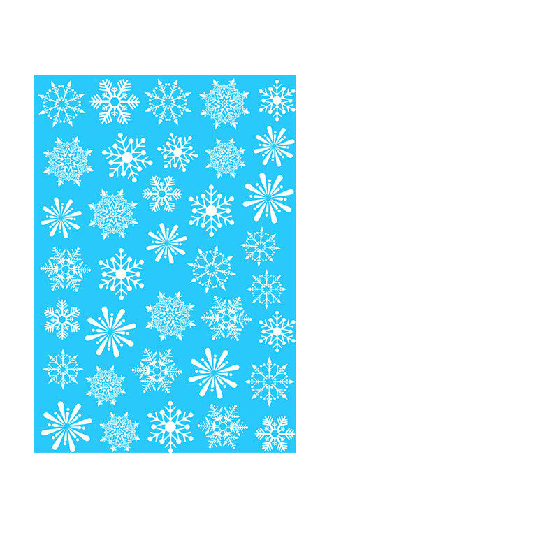 Christmas Wall Stickers Snowflakes Decoration PVC Waterproof Decals