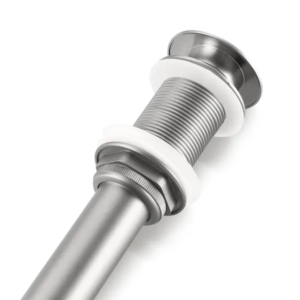 Bathroom Sink Drain Without Overflow - Stainless Steel Vessel Sink Pop-Up Stopper