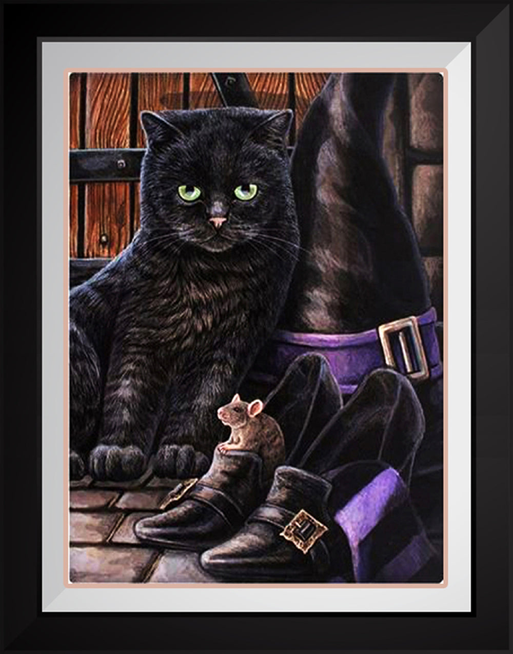 Animal Cat and Shoe Mosaic Cross Stitch Kit - Diamond Embroidery Art Decor