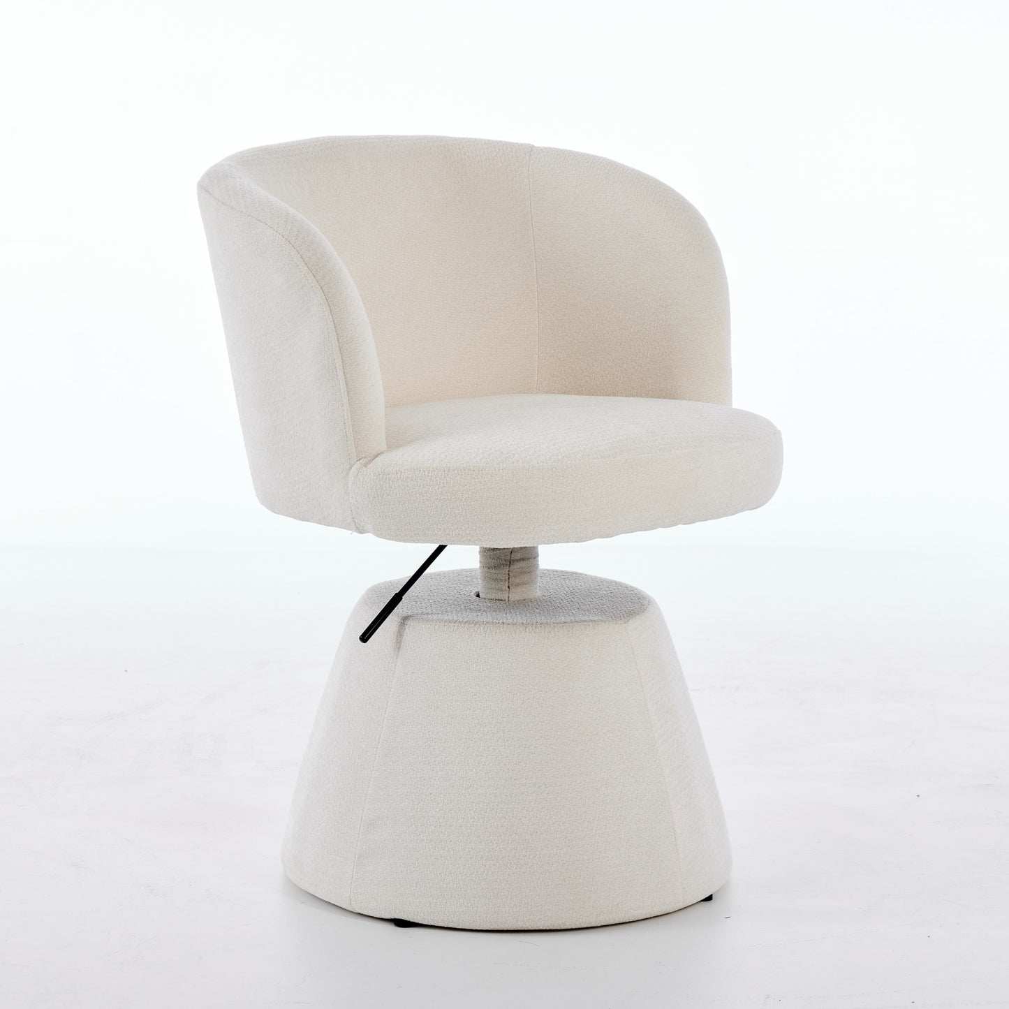 Adjustable Height 360 Swivel Bar Stool, Modern Chenille Upholstered